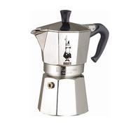 Bialetti - Moka Express: La Cafetière Expresso Iconique, Le Vrai Café Italien, Cafetière 6 Tasses (270 Ml), Aluminium, Argenté