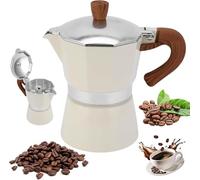 Cafetière italienne 150 ml 3 tasses Cafetière italienne manuelle avec poignée résistante Cafetière italienne pour cappuccino latte
