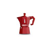 Cafetière italienne 3 tasses rouge
