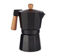 Cafetière italienne 6 tasses bois aluminium
