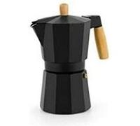 Cafetière italienne 6 tasses bois aluminium