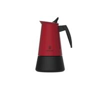 Cafetière italienne acier inoxydable 4 tasses - Toutes surfaces de cuisson - Rouge