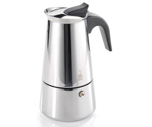 Cafetière italienne acier inoxydable EMILIO, 6 tasses