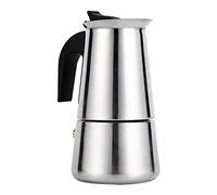 Cafetière Italienne Avec Filtre En Acier Inoxydable Moka Café Pot Argent 100/200/300/450ml Pour Espresso Bureau Cuisine (Taille : 200ml)