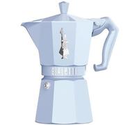 Bialetti Cafetière italienne Moka Exclusive 6 tasses Bleu pastel