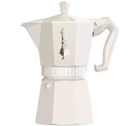 Cafetière Italienne - BIALETTI - MOKA Exclusive - 6 tasses - Crème - Aluminium verni