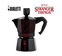 Cafetière Moka Bialetti Moka Express Collection Stranger Things 3 tasses 130 ml Noir/Rouge