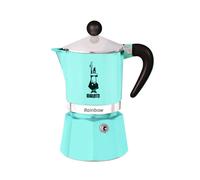 Cafetière italienne - BIALETTI - Moka Express - Tous feux sauf induction - 6 tasses - 300 ml - Rainbow Bleu
