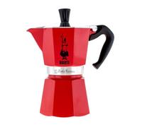 Cafetière italienne - BIALETTI - Moka Express - Tous feux sauf induction - 6 tasses - 300 ml - Rouge