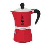 Cafetiere italienne - BIALETTI - RAINBOW - 6 tasses - 0,30 L - Rouge