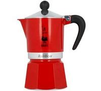 Cafetière Italienne Bialetti Rainbow 6 Tasses Aluminium Rouge Rouge G