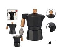 Cafetière Italienne BigBuy 150 ml Noir