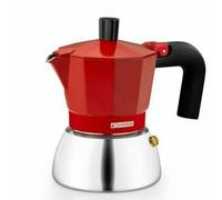 Cafetière Italienne BRA INOX RED 6T Rouge Acier inoxydable 6 Tasses