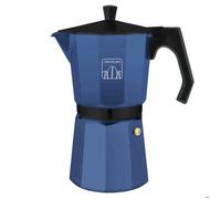 Cecotec Cafetiere Italienne Cumbia Mokclassic 1200 Blue. Cafetière Italienne 600 ml Bleue, 12 Tasses, Compatible Induction et Autres Surfaces, Poignée Ergonomique, Filtre Acier Inoxydable