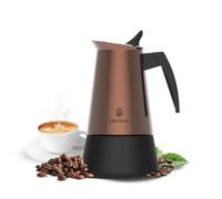 Cafetière italienne Cecotec Piccolina 200 Bronze. 100 ml, 2 tasses de café, acier inoxydable, adaptée à toutes les surfaces, filtre