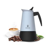 Cafetière italienne Cecotec Piccolina 900 Blue. 450 ml, 10 tasses de café, acier inoxydable, adaptée à toutes les surfaces, filtre p