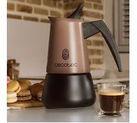 Cafetière italienne - CREATE - Piccolina 900 Bronze - Acier inoxydable - 10 tasses - Gaz/électrique/vitrocéramique