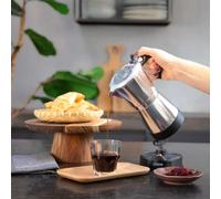 LIVOO Cafetière italienne électrique DOD117A 480 W 300 ml 6 tasses Argent