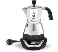 Cafetière italienne électrique - BIALETTI - MOKA TIMER - 3 tasses - 120 ml - Inox