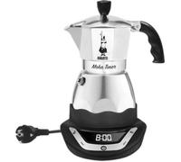 Cafetière italienne électrique - BIALETTI - MOKA TIMER - 6 tasses - 300 ml - Inox