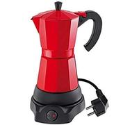 Cafetière italienne électrique - Cilio - Classico - 6 tasses - Rouge - Réservoir amovible