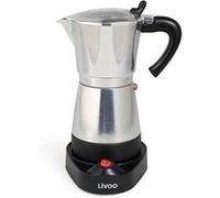 Cafetière filtre Livoo Cafetière italienne électrique DOD117A Argent