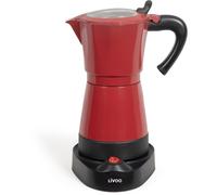 LIVOO Cafetière italienne électrique DOD117RC 6 tasses 480 W 300 ml Rouge