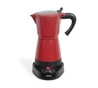 Cafetière italienne électrique LIVOO DOD117RC Coloris Rouge - 300ml, 6 tasses, 480W