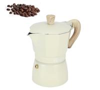 Cafetière Italienne En Aluminium, Cafetière Expresso Italienne, Cafetière Moka Pot, Cafetière Expresso De Table Machine À Café Avec Poignée Pour Plaque À Induction -150ml Jaune