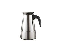 Cafetière Italienne en Inox 9 Tasses Compatible Induction pour Café Moka Argent
