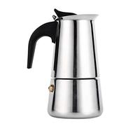 Cafetière Italienne Espresso Avec Filtre En Acier Inoxydable Moka Café Pot Argent 100/200/300/450ml Pour Bureau Cuisine ( Taille : 100ml )
