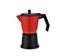 Cafetière Italienne Feel Maestro MR-1657-9 Noir Rouge Aluminium 450 ml 9 Tass
