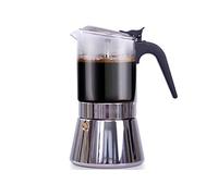 Cafetière italienne inox et Verre - 7 tasses - moka induction, Induction, Gaz, Céramique