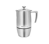 Cafetière Italienne Inox Incassable - - 10 Tasses Expresso 500ml - Compatible Induction, Gaz, Céramique, Lave-vaisselle