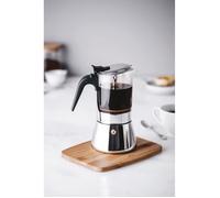 Lacor Cafetière italienne Siena - Verre & inox, Bec anti-gouttes, Induction - 6 tasses