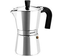 Monix Cafetière Vitro Express – 12 tasses, aluminium, compatible toutes sources sauf induction