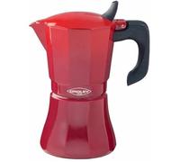 Cafetière Italienne - OROLEY - Petra - 6 Tasses - Rouge - Programmable - Pression