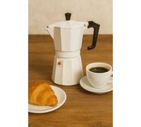 Cafetière italienne - PEZZETTI - ITALEXPRESS - Aluminium - 6 tasses - Blanc