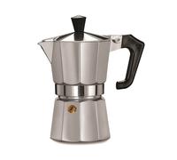 Cafetière italienne Pezzetti Italexpress satinée en aluminium - 3 tasses (compat