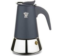 Cafetière italienne PEZZETTI Steelexpress 4 tasses Inox Induction Poignée ergonomique Bleu/Argent