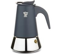 Cafetière italienne PEZZETTI Steelexpress 4 tasses Inox Induction Poignée ergonomique Bleu/Argent