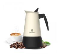 Cafetière Italienne - Piccolina - 400 - Acier Inoxydable - Beige - 4 Tasses