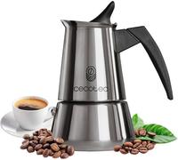 Cafetière Italienne Piccolina 400. Cafetière En Acier Inoxydable, Design Élégant, Pour Toutes Surfaces, Capacité 200 Ml Idéal