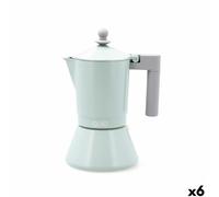 Cafetière Italienne Quid Ozon Vert Métal 6 Tasses [6 Unités]