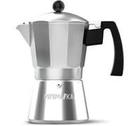 Taurus Cafetière italienne Minimoka 6 – 6 tasses, inox, poignée ergonomique, gaz/électrique/vitro
