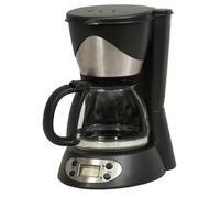 Kitchen Chef Cafetière filtre KSMD230T 6 tasses programmable Noire et Inox
