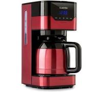 Cafetière - Klarstein Arabica - Filtre permanent - Pour 12 tasses - Inox rouge Inox G