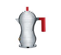Cafetière moka Alessi Pulcina Aluminium MDL02/1 R Rouge
