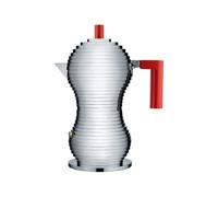 Cafetière moka Alessi Pulcina Aluminium MDL02/3 R Rouge