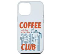 Cafetière moka dessinée à la main rétro amateur de nourriture Coque pour iPhone 12 Pro Max